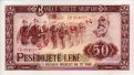 50 Lekë Albanesi (1976) Specimen: Fronte