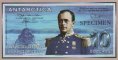 $10 Antartici (1-1-2001) Specimen: Fronte
