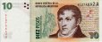 Argentinian 10 Pesos ND(1998-2003): Front