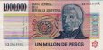 Argentinian 1,000,000 Pesos ND(1981-83): Front