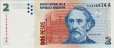 Argentinian 2 Pesos ND(1997-2002): Front