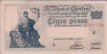 Argentinian 5 Pesos ND(1953): Front