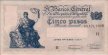 Argentinian 5 Pesos ND(1958): Front