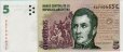 Argentinian 5 Pesos ND(2002): Front