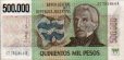Argentinian 500,000 Pesos ND(1980-83): Front