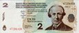 Banco de la Nacion Argentina's 2 Pesos (30-9-2006): Front