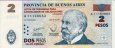 Argentinian 2 Pesos of Buenos Aires Province ND(1995-2002): Front