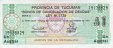 Argentinian 1 Austral of Tucumán Province (30-11-1991): Front