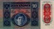 Austrian 10 Kronen (ND[1919]/2-1-1915): Front