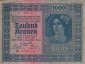 Austrian 1,000 Kronen (2-1-1922): Front
