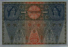 Austrian 1,000 Kronen (ND[1919]/2-1-1902): Reverse