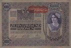 Austrian 10,000 Kronen (ND[1919]/2-11-1918): Front