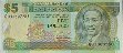 $5 di Barbados ND(2000): Fronte