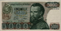 5.000 Franchi Belgi (3-8-1977): Fronte