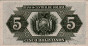 5 Boliviani (20-7-1928): Retro