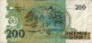 Brazilian 200 Cruzeiros ND(1990): Reverse