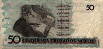 Brazilian 50 Cruzeiros ND(1990): Reverse