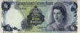 $1 delle Isole Cayman (1974): Fronte