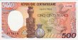 Centrafrican 500 Francs (1-1-1987): Front