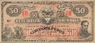 50 Pesos Colombiani (30-9-1900): Fronte