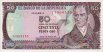 50 Pesos Oro Colombiani (1-1-1986): Fronte