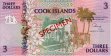 $3 delle Isole Cook ND(1992): Fronte