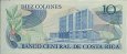 Costarican 10 Colones (4-11-1982): Reverse