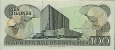 Costa Rican 100 Colones (2-4-1986): Reverse