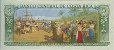 Costa Rican 5 Colones (30-6-1970): Reverse