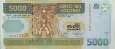 Costa Rican 5,000 Colones (24-2-1999/ND[2000]): Front