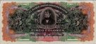 Costa Rican 5 Colones del Banco Anglo-Costarricense (1-1-19XX): Front