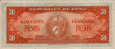 50 Pesos Cubani (1958): Retro