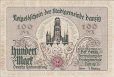 100 Marchi di Danzica (31-10-1922): Fronte
