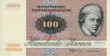 100 Corone Danesi (1981): Fronte