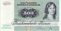 500 Corone Danesi (1988): Fronte