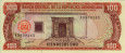 100 Pesos d'Oro Dominicani (1990): Fronte