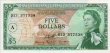 East Caribbean States: Antigua & Barbuda's $5 ND(1965): Front
