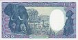 Equatorial Guinean 1,000 Francoos (1-1-1985): Reverse