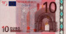 €10 Tedeschi di Trichet (2002): Fronte