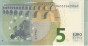 €5 Poroghesi di Draghi (2013): Retro