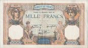 1.000 Franchi Francesi (3-11-1938): Fronte