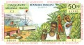 50 Nuovi Franchi delle Antille Francesi ND(1963): Fronte