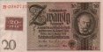 20 Marchi della Germania Est (1948b): Fronte
