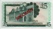 £5 di Gibilterra (20-11-1975): Reverse