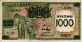 1.000 Dracme Greche (1939): Front