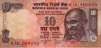 10 Rupie Indiane ND(1996): Fronte