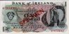 £1 Specimen della Banca d'Irlanda ND(1978): Fronte