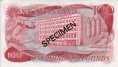 £100 Specimen della Banca d'Irlanda ND(1978): Retro