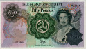 £50 dell\'Isola di Man ND(1983): Fronte
