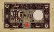 Italian Social Republic's 1,000 Lire (1-8-1944): Front